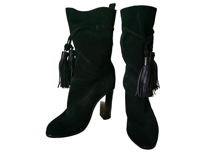 Burberry NEW - SUPERB ORIGINAL LANVIN ANKLE BOOTS SUEDE LEATHER SIZE 37