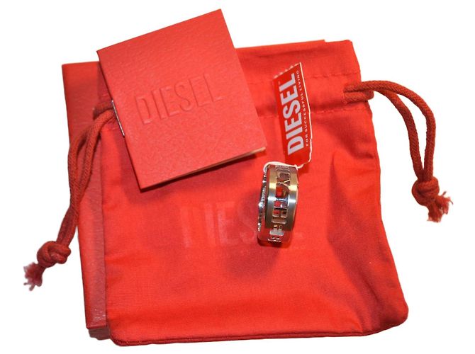 Diesel Only the Brave Ring silberfarbenes Metall
