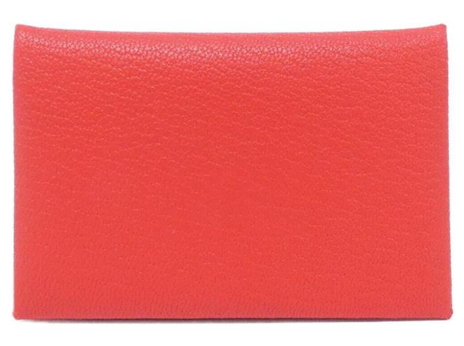 Hermès Visitenkartenetui Hermes Calvi 044166CK Rot
