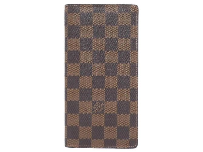 Portafoglio Brazza Damier Louis Vuitton Marrone
