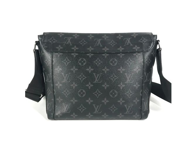 Bolsa Messenger Explorer PM Monogram Eclipse Louis Vuitton Preto Monograma