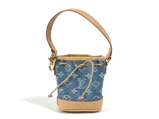 Chaveiro de denim Monogram Louis Vuitton Azul