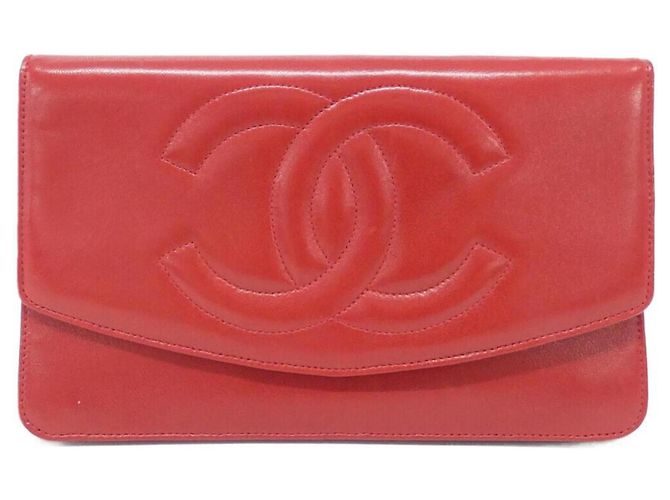 Cartera Larga Chanel Timeless CC Line 01434 Roja