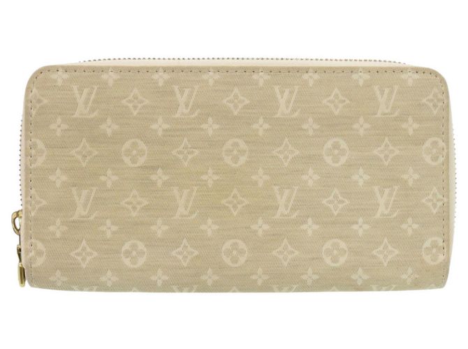 Portafoglio Zippy Louis Vuitton in Beige
