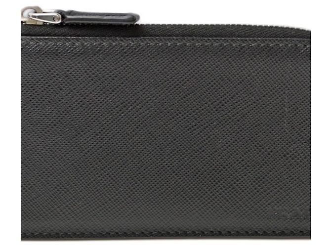 Prada Black Leather Coin Purse
