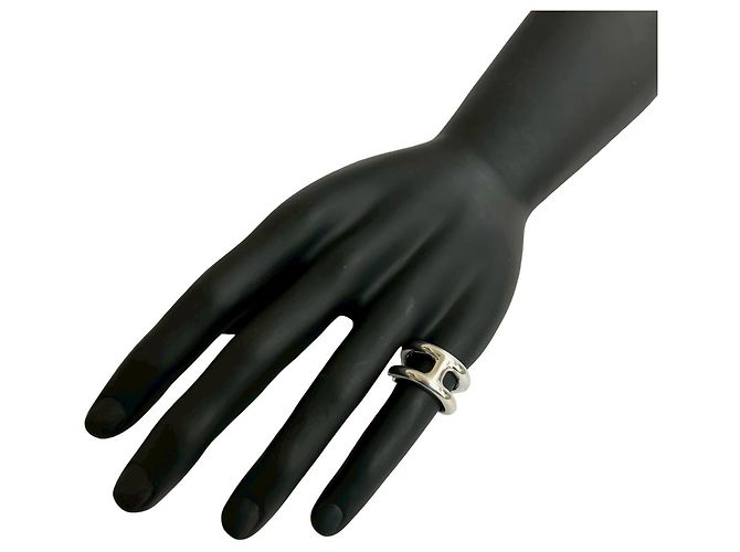Hermès HERMES Osmos Silver 925 Band Ring Silvery