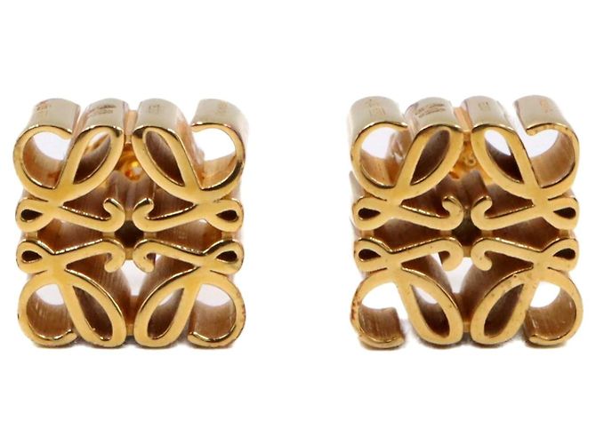 Brincos Loewe em prata 925 dourada