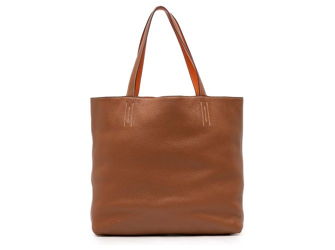 Hermès Clemence Double Sens 36 Marrom