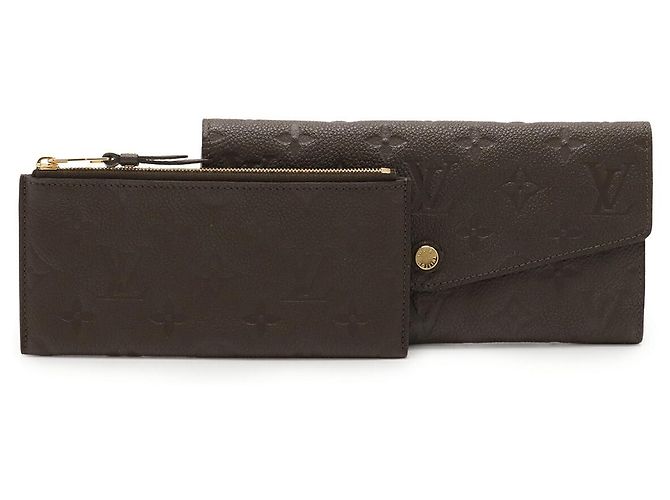 Portafoglio Lungo Monogram Empreinte Louis Vuitton Marrone