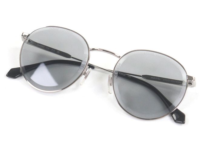 Supervision Sonnenbrille von Louis Vuitton Silber Metallisch