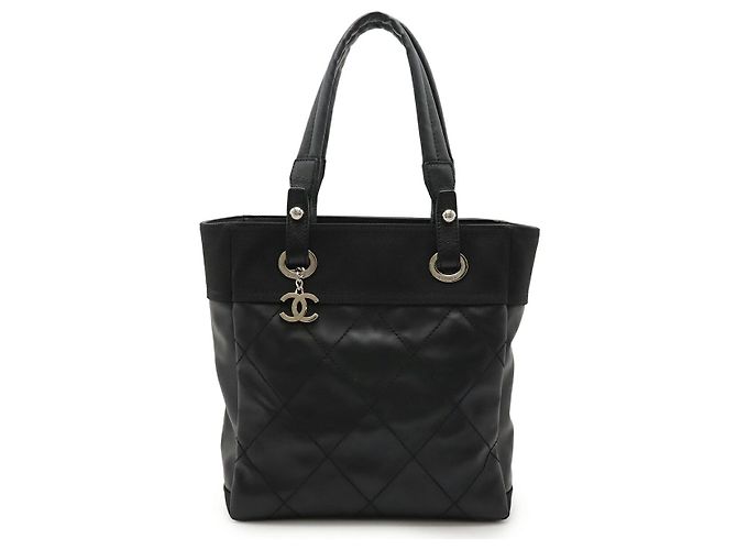 2.55 Chanel Paris Biarritz Tote PM Schwarz