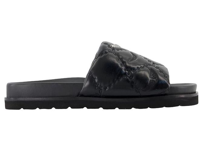 Teddy Bare Vintage Slides - Zadig & Voltaire - Leder - Schwarz