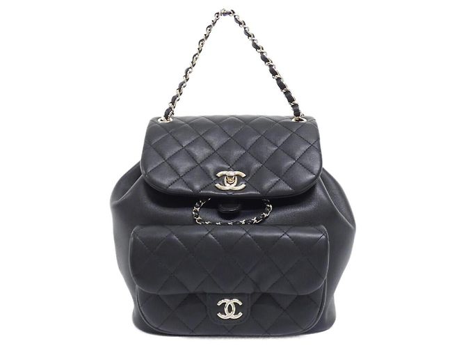 Timeless Chanel AS3618 Calfskin Backpack Black