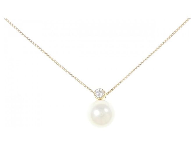 Autre Marque Collana di Perle Akoya Au750 D'oro