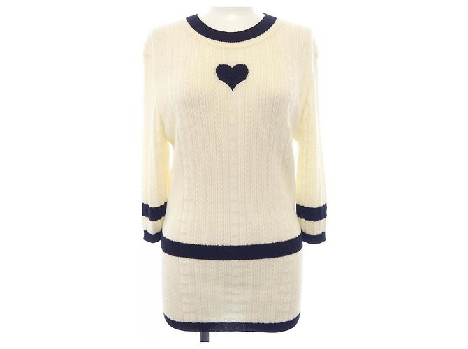 Timeless Top de punto Chanel Blanco