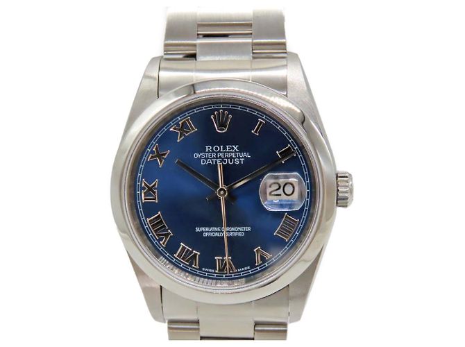 Rolex Datejust aus Edelstahl Blau