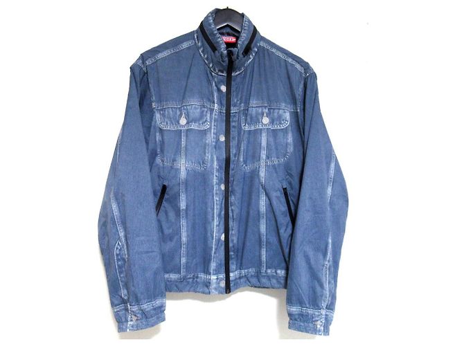 Autre Marque Giacca in nylon DIESEL AUWT-TREVOR-HT19 Blu