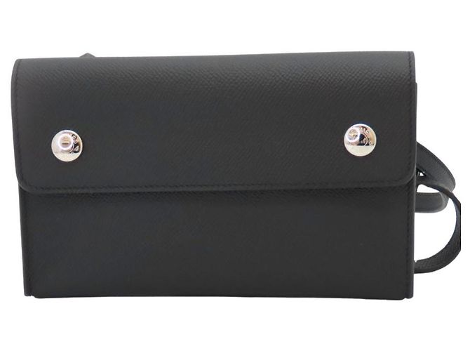 Sac à épaule Epsom Snap To Go d'Hermès Noir