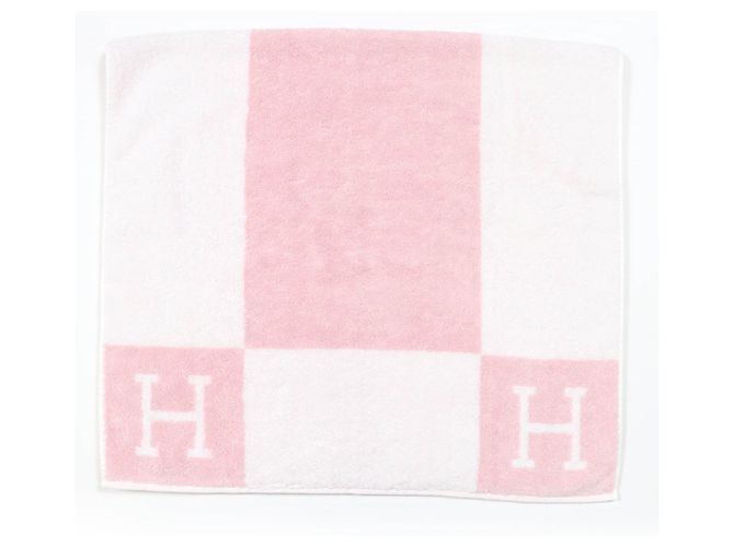 Serviette de bain en coton Avalon Hermès Rose 