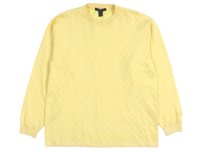 Monogram Strickpullover von Louis Vuitton Gelb