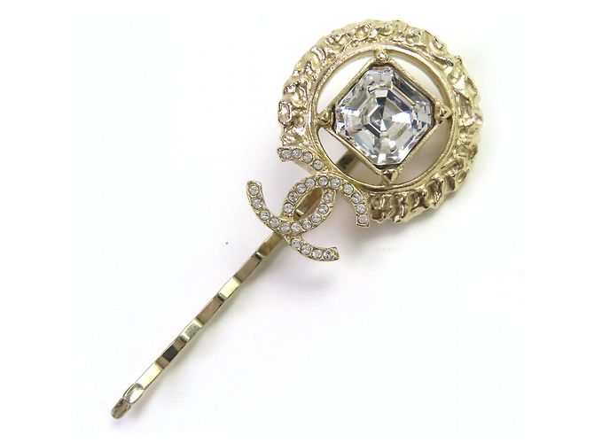 Timeless Horquilla de strass COCO Mark de Chanel Dorado