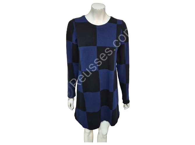 Vestido xadrez azul e preto – Marc by Marc Jacobs