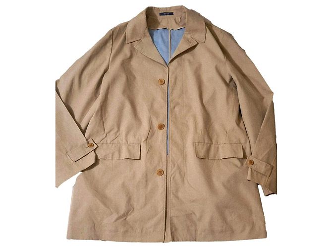 Abrigo beige KENZO HOMME en algodón