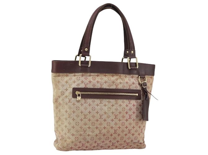 LOUIS VUITTON Monogram Mini Lucille GM Tote Bag Rot M92677 LV Auth 162967