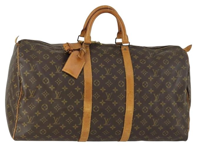 LOUIS VUITTON Sac Boston Monogram Keepall 55 M41424 LV Auth 161538 Monogramme