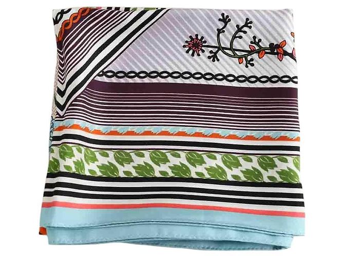 Tory Burch Mehrfarbiger Seidenschal
