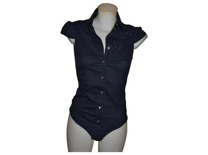 Body Patrizia Pepe in cotone blu Taglia 38