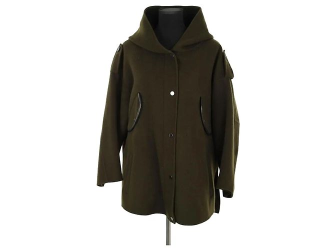 Maje Khaki wool coat