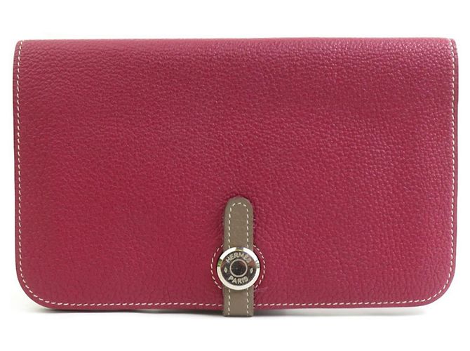 Hermès Cartera Larga Dogon GM Togo Hermes Gris pardo