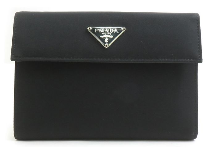 Prada Tri-fold Wallet Black