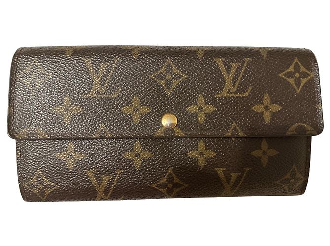 Louis Vuitton Sarah Cartera Monogram Marrón Castaña