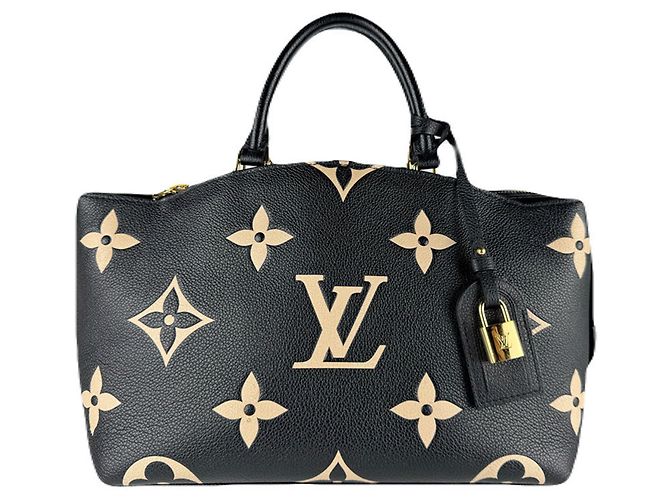 Bolsa Petit Palais PM em Empreinte Louis Vuitton Preto Bege