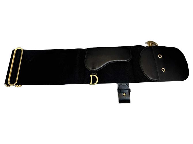 Cinto Pouch Saddle da Dior Preto