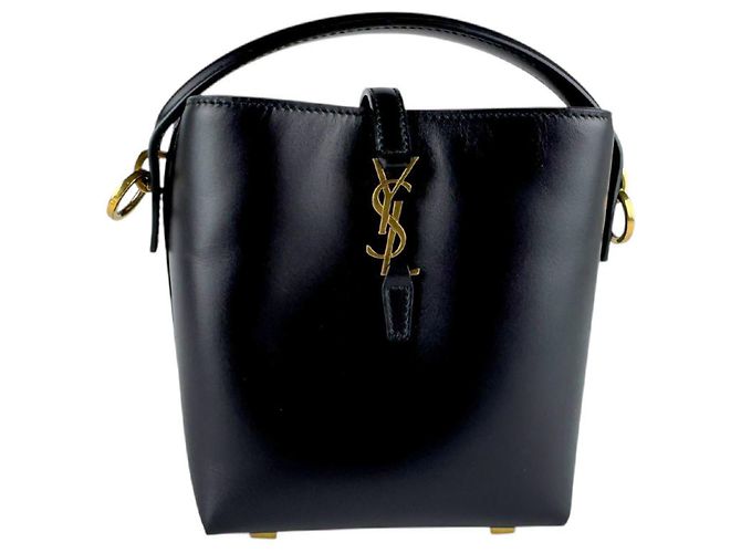 Mini borsa a secchiello Le 37 di Saint Laurent Nero