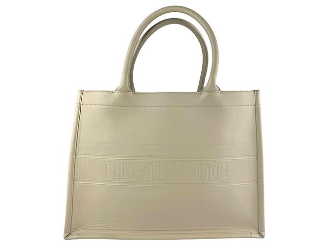 Bolsa Tote Medium Christian Dior Bege
