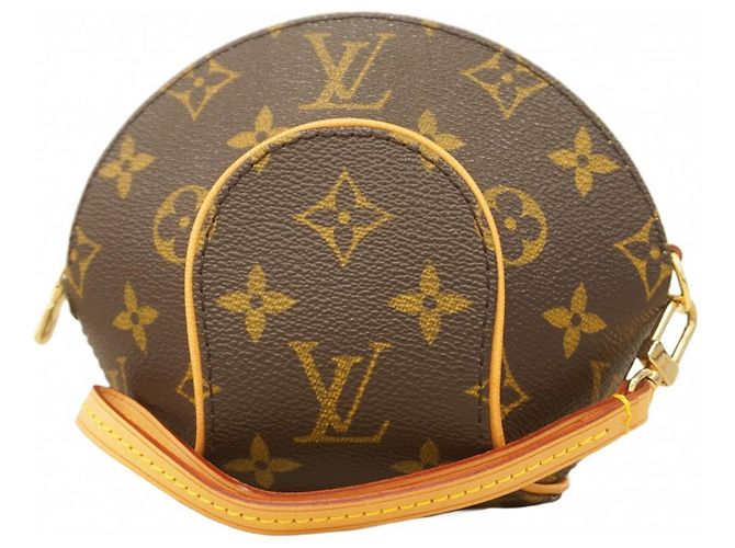 Pochette Mini Ellipse Monogramma Louis Vuitton Marrone