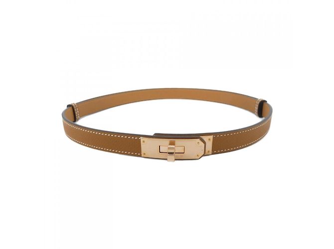 Hermès Kelly 18mm Brauner Gürtel