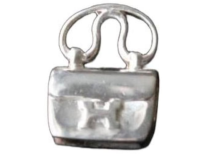 Colgante Hermès bolso Constance en plata 925 
