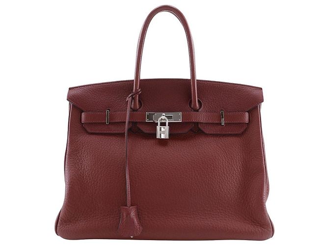 Hermès Hermes Birkin Rouge Clemence avec Hardware Palladium 35
