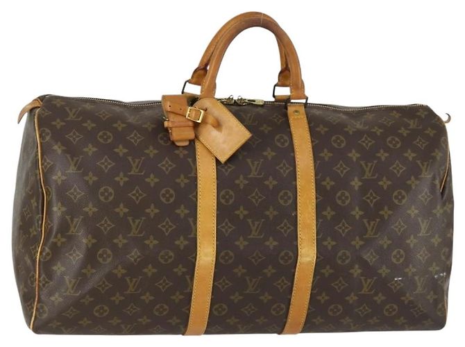 LOUIS VUITTON Bolsa Boston Monogram Keepall 55 M41424 LV Auth 159392 Monograma
