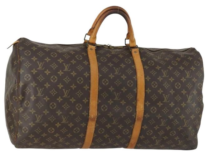LOUIS VUITTON Bolsa Boston Monogram Keepall 60 M41422 Auth LV am10373 Monograma