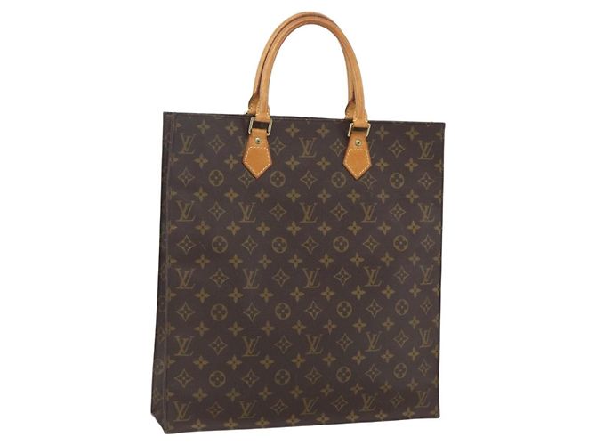 LOUIS VUITTON Bolsa Sac Plat Monogram M51140 LV Auth 161376 Monograma