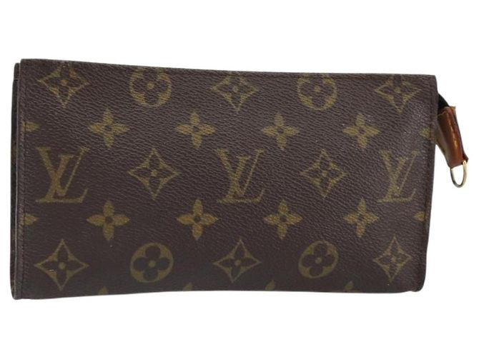 LOUIS VUITTON Monogram Bucket GM Accessory Pouch LV Auth hk3240