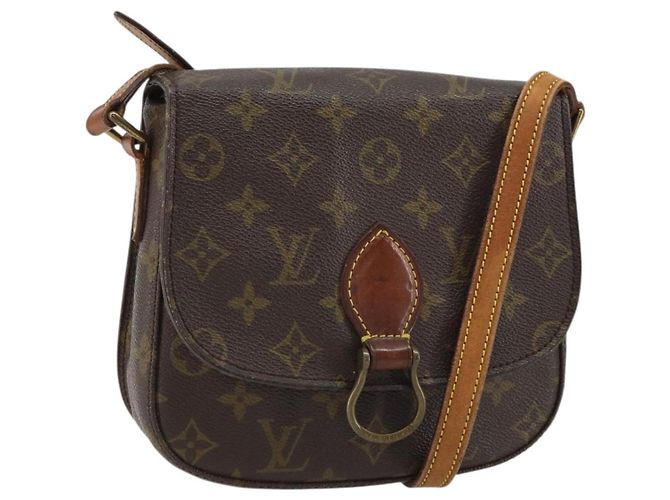 LOUIS VUITTON Bolsa de Ombro Monogram Saint Cloud MM M51243 LV Auth 161519 Monograma