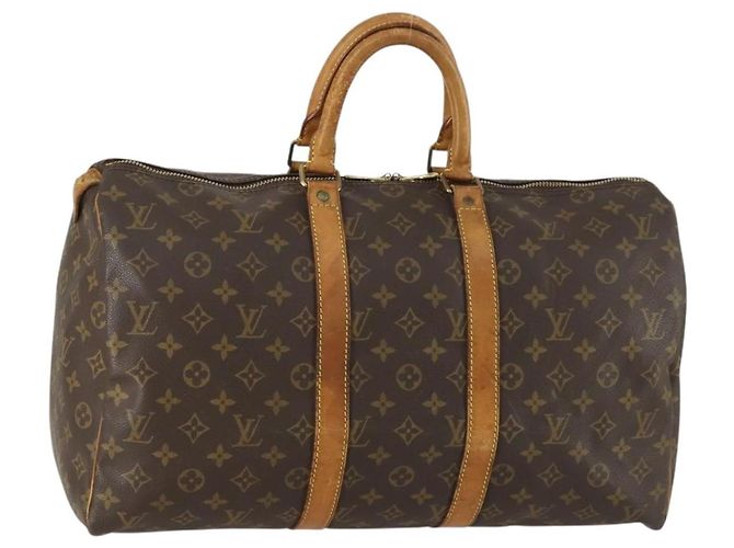 LOUIS VUITTON Bolsa Boston Monogram Keepall 45 M41428 LV Auth am10376 Monograma