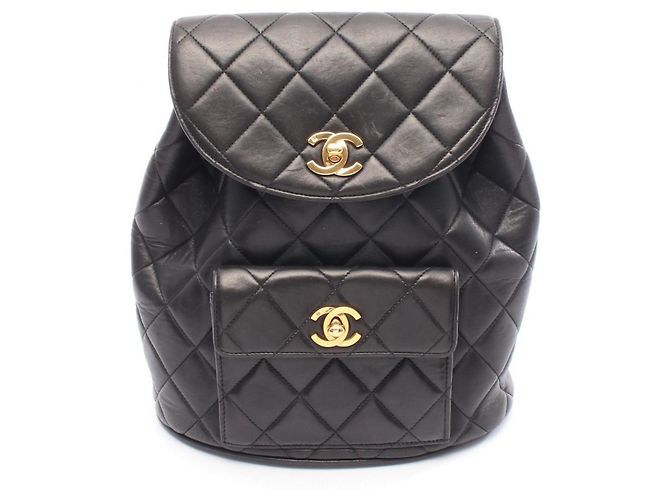 Sac à dos Matelassé CHANEL Noir